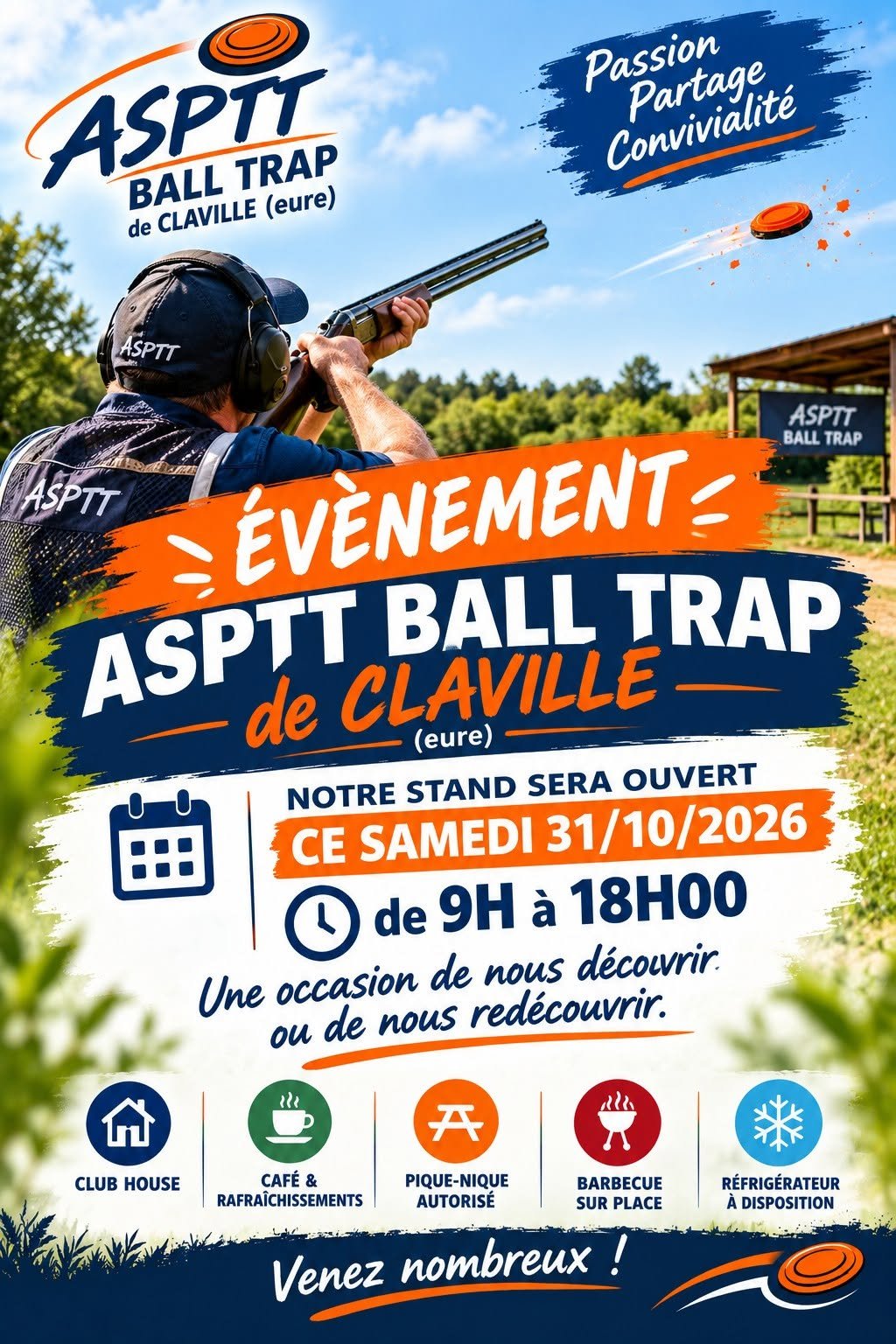 Ouverture hivernale de l'ASPTT Ball-Trap de Claville
