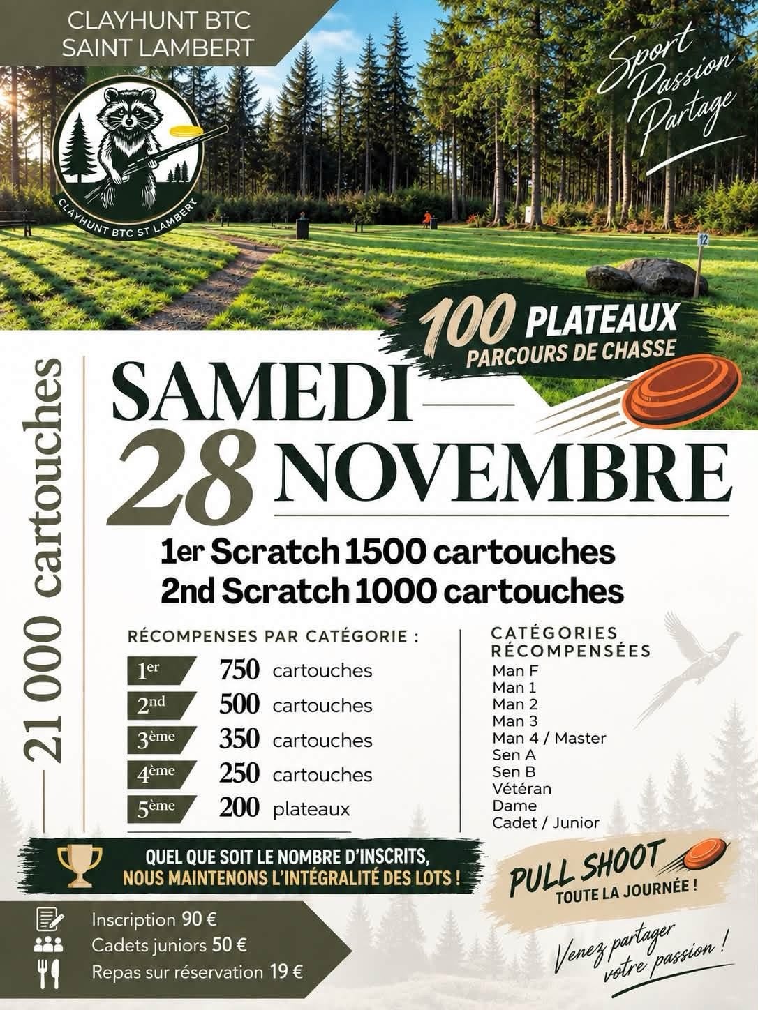 Week-end de compétition au Clayhunt BTC Saint-Lambert
