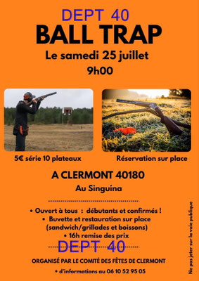 Ball Trap - Comité des Fêtes de Clermont
