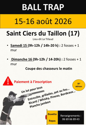 Ball Trap Saint Ciers du Taillon