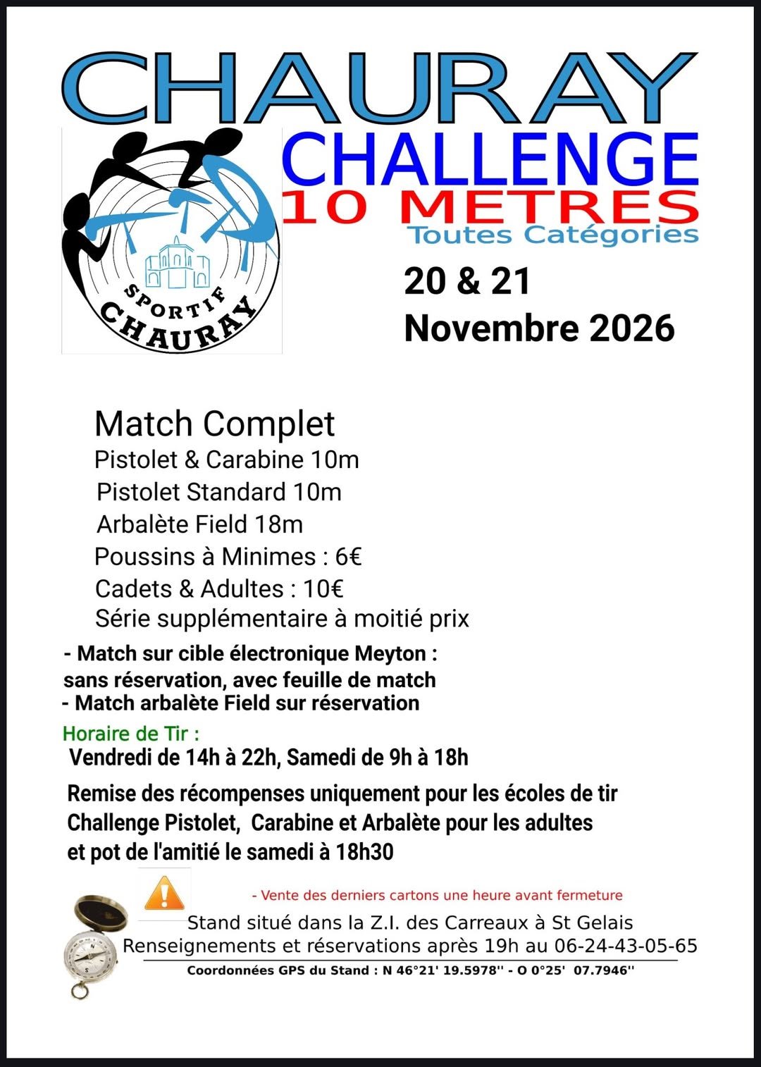 Challenge 10 m du Tir Sportif Chauray