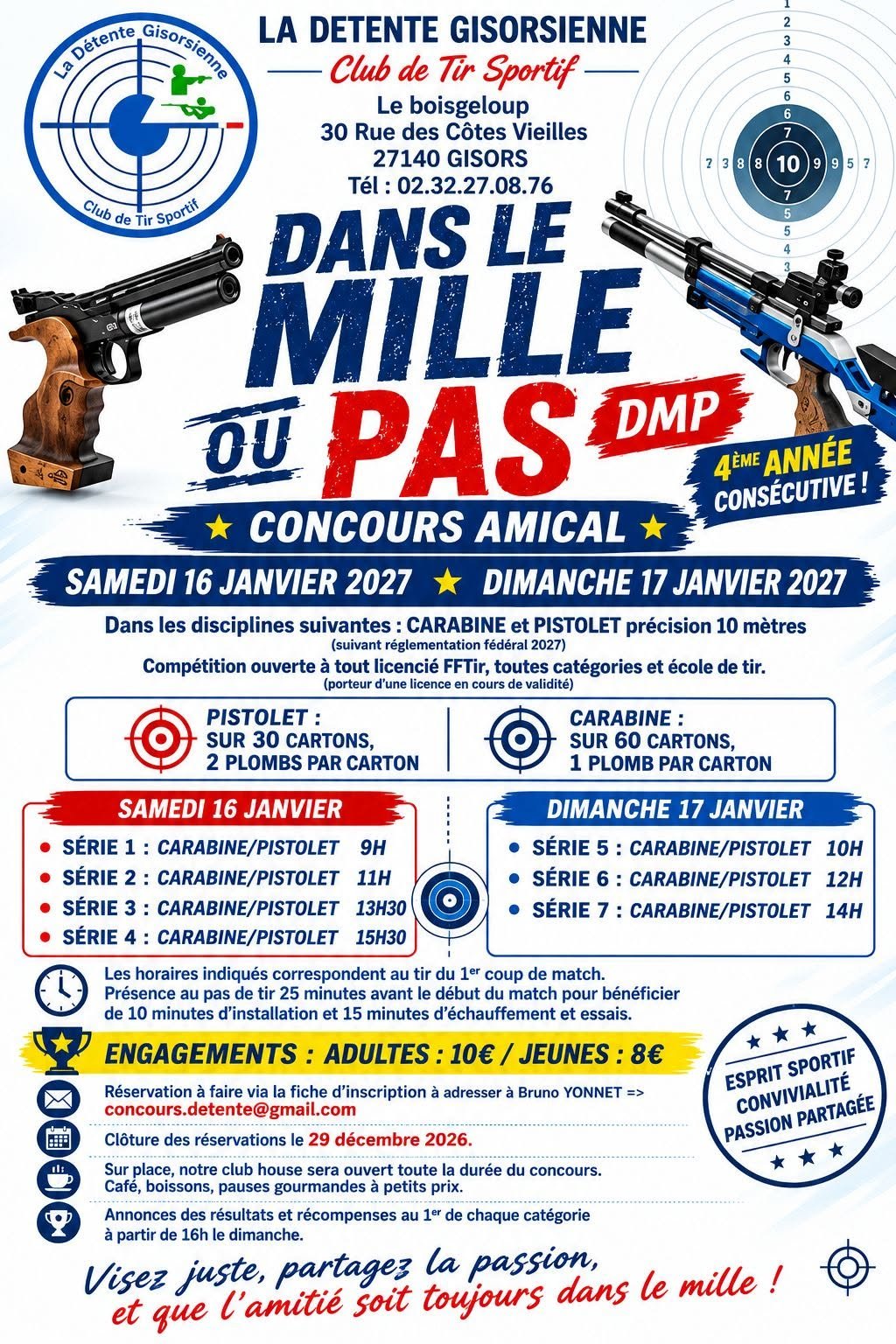 Concours amical « Dans le mille ou pas »