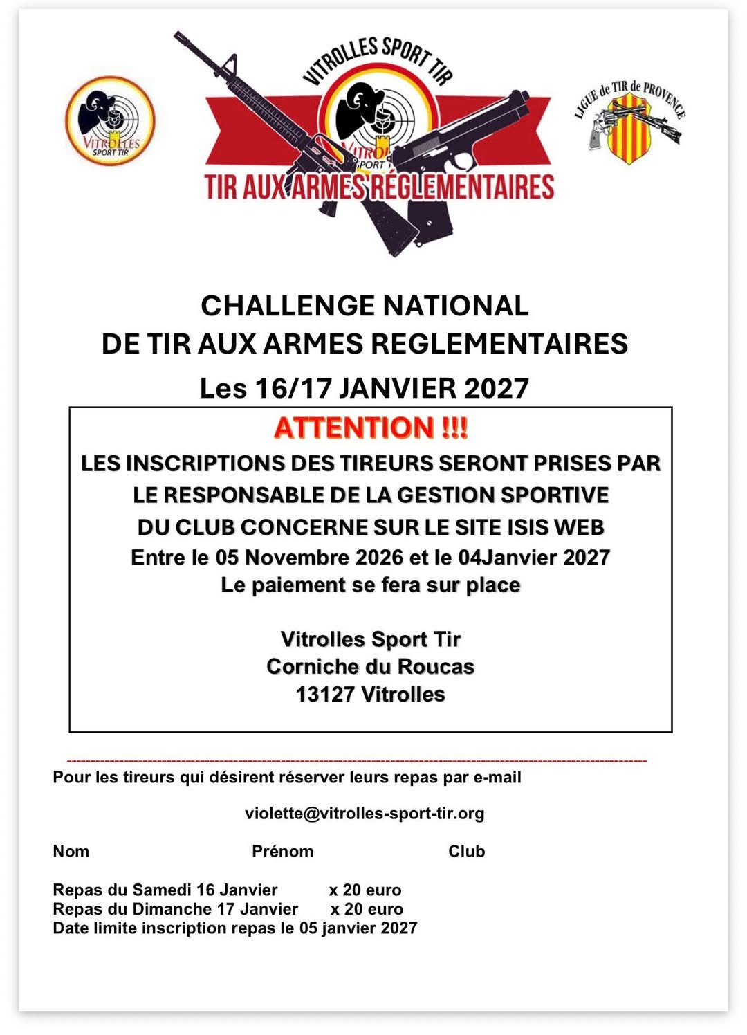 Challenge National de Tir aux Armes Réglementaires