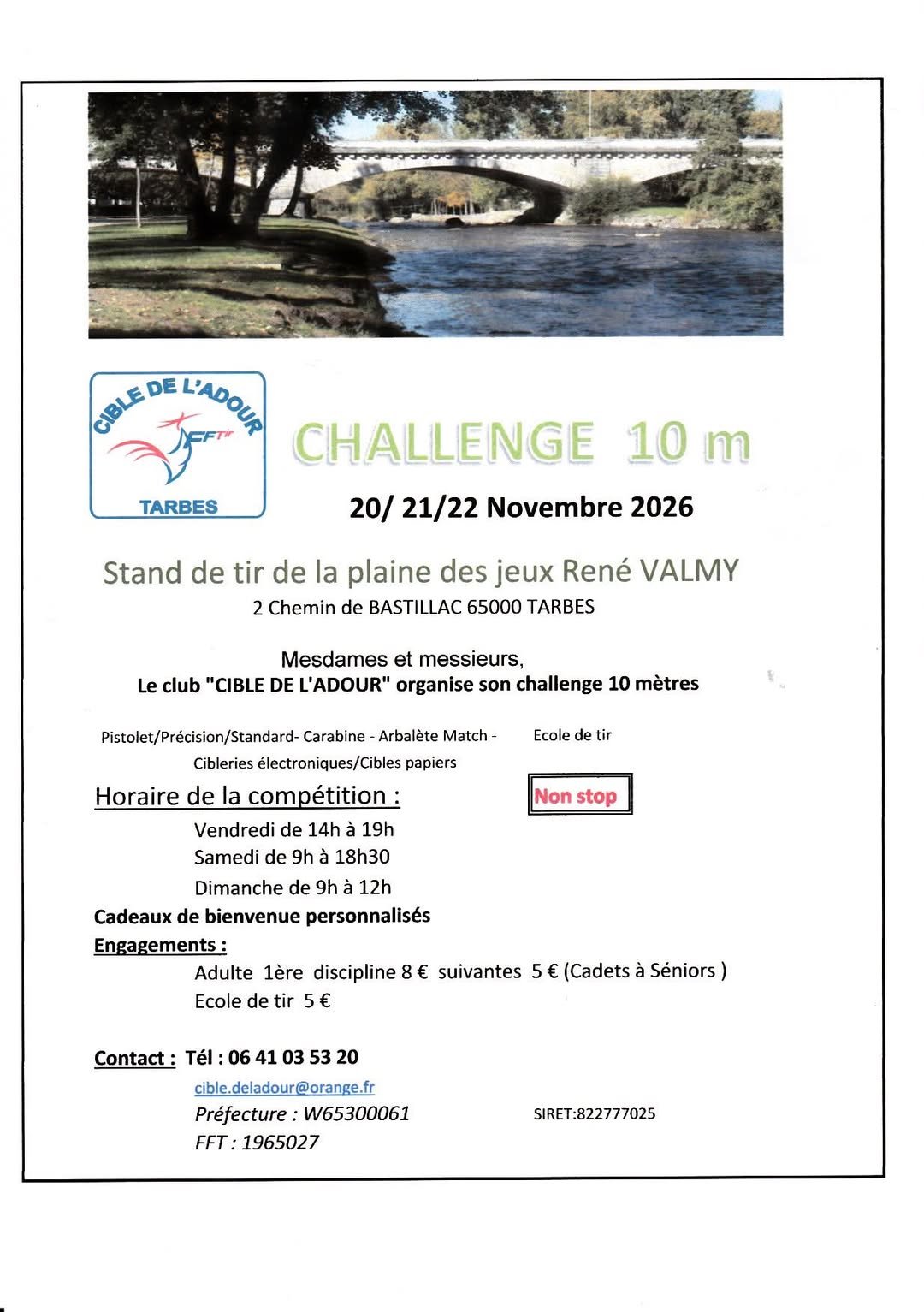 Challenge 10 m de la Cible de l'Adour
