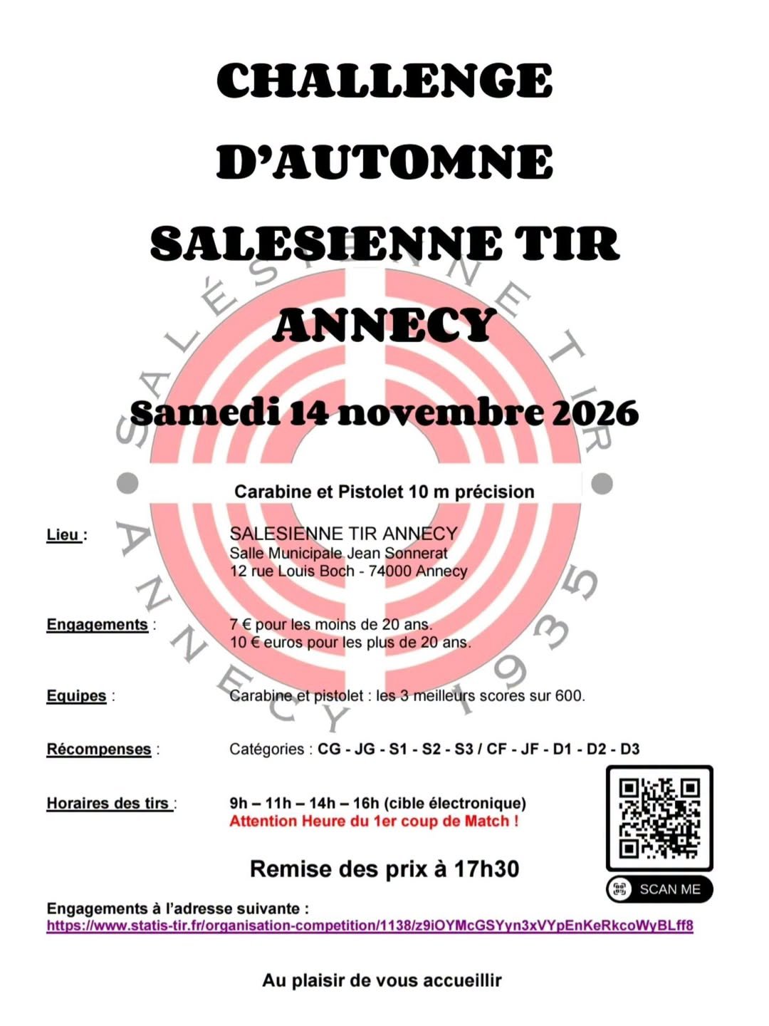 Challenge d'automne de la Salésienne Tir Annecy