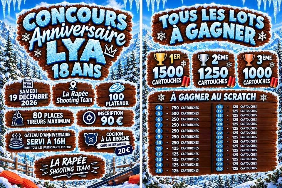 Concours de décembre de La Rapée Shooting Team