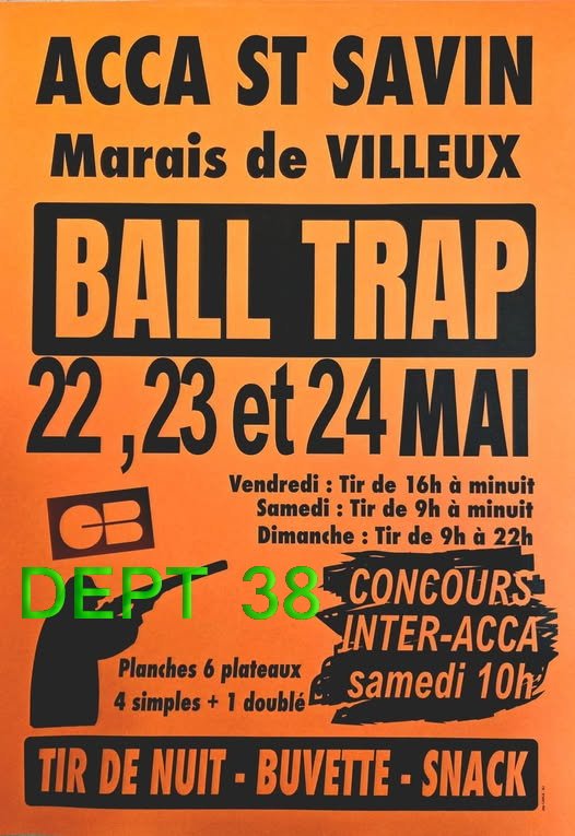 ACCA ST SAVIN - Marais de VILLEUX - BALL TRAP