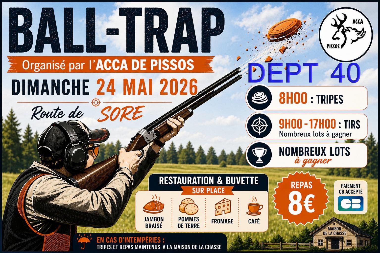 Ball-trap ACCA de Pissos