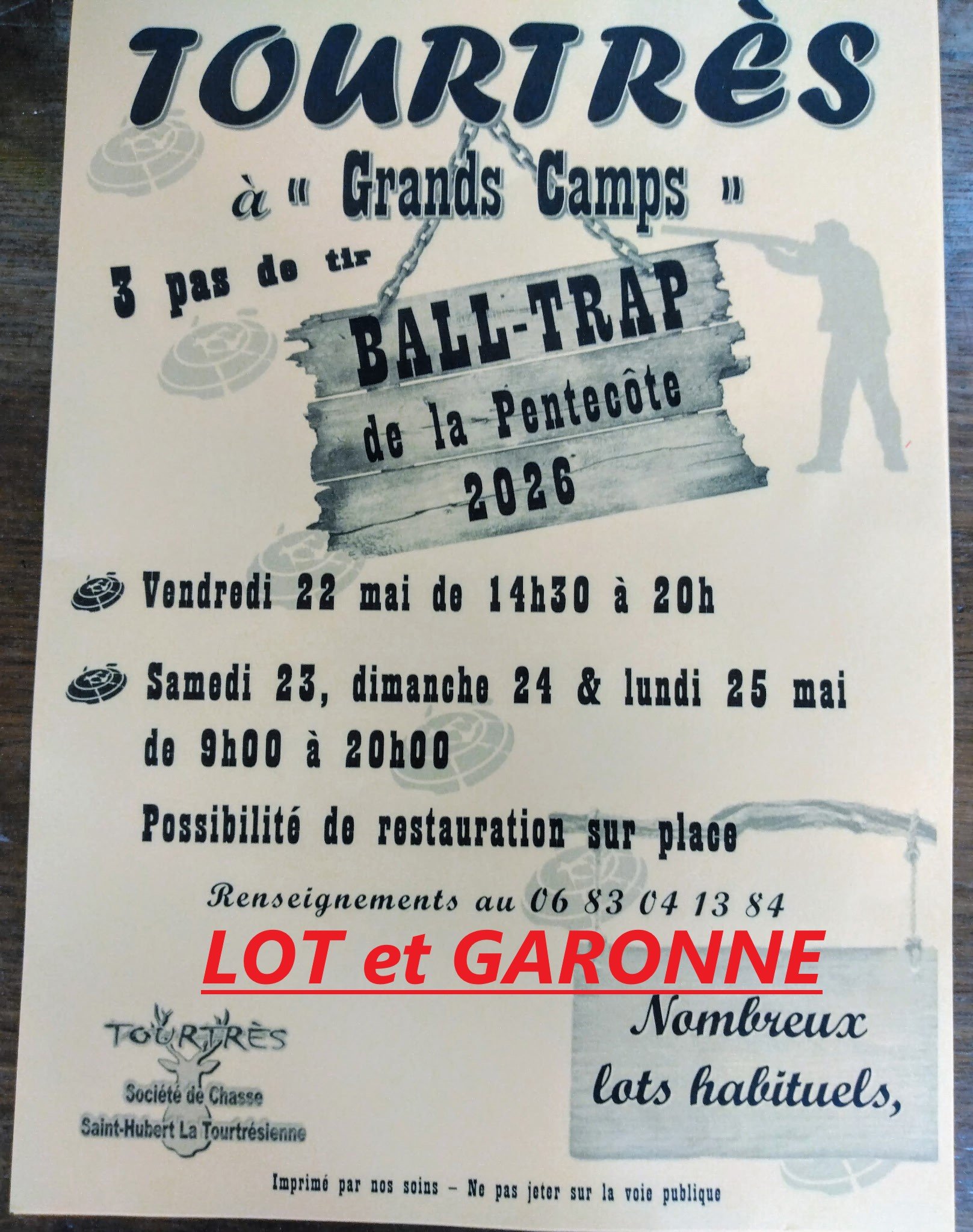 Tourtrès - Ball-Trap de la Pentecôte 2026