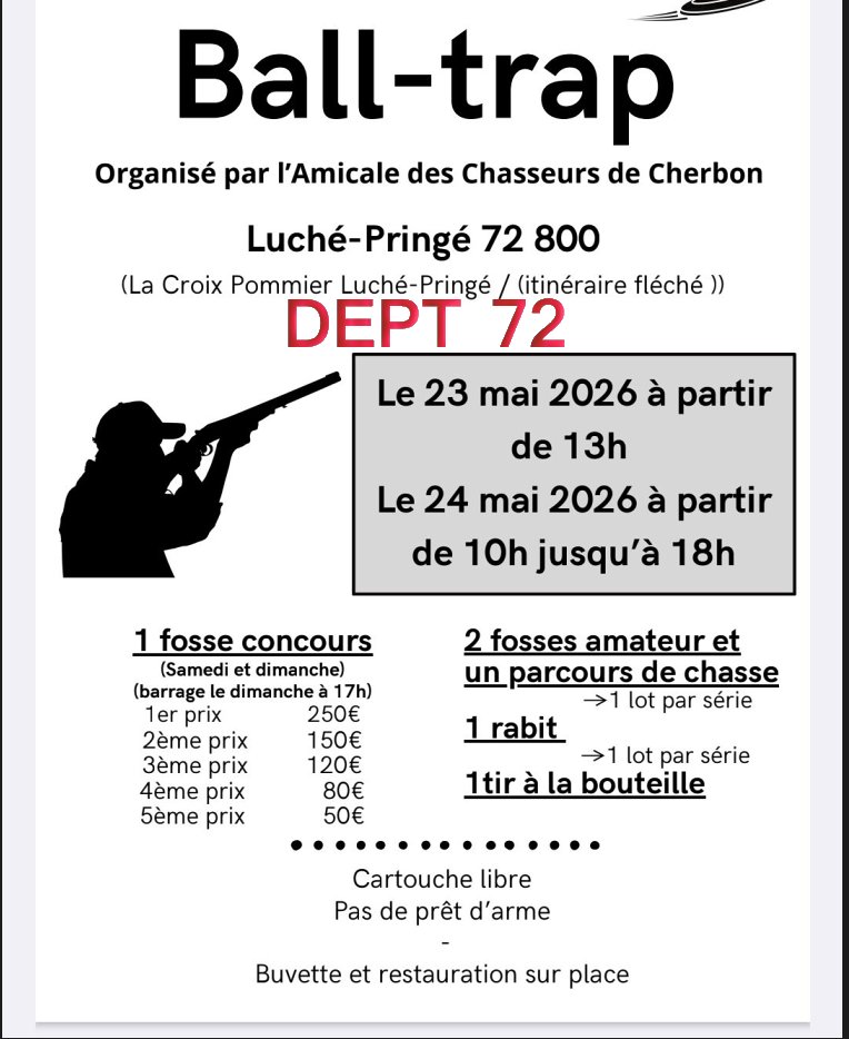 Ball-trap organisé par l'Amicale des Chasseurs de Cherbon
