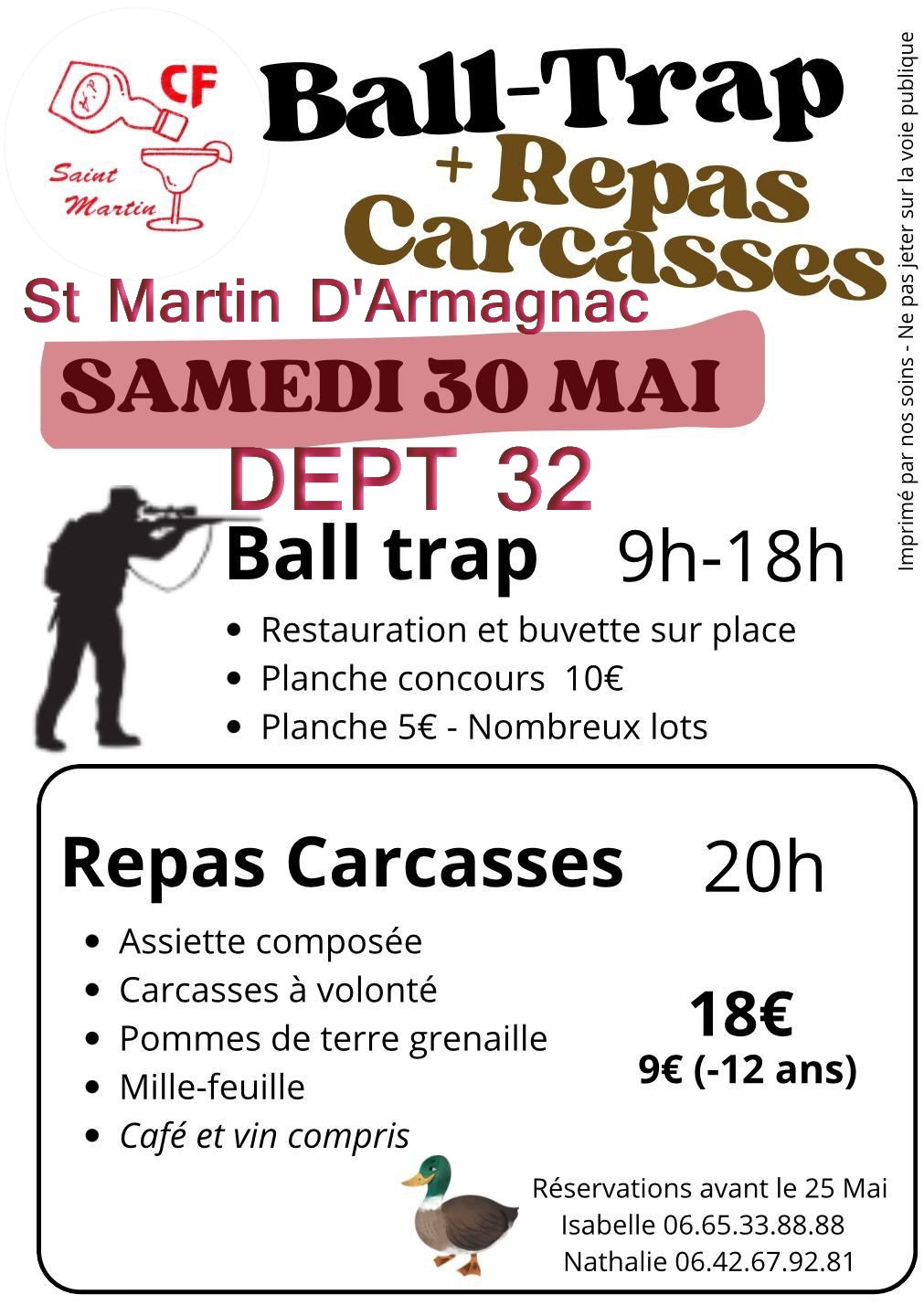 Ball-Trap + Repas Carcasses St Martin D'Armagnac