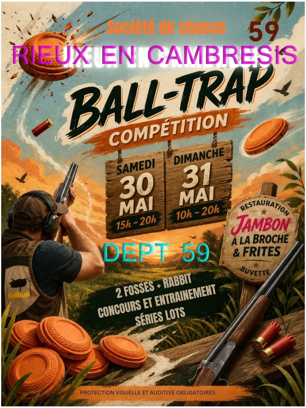 Ball-Trap Compétition - Société de Chasse Rieux en Cambresis