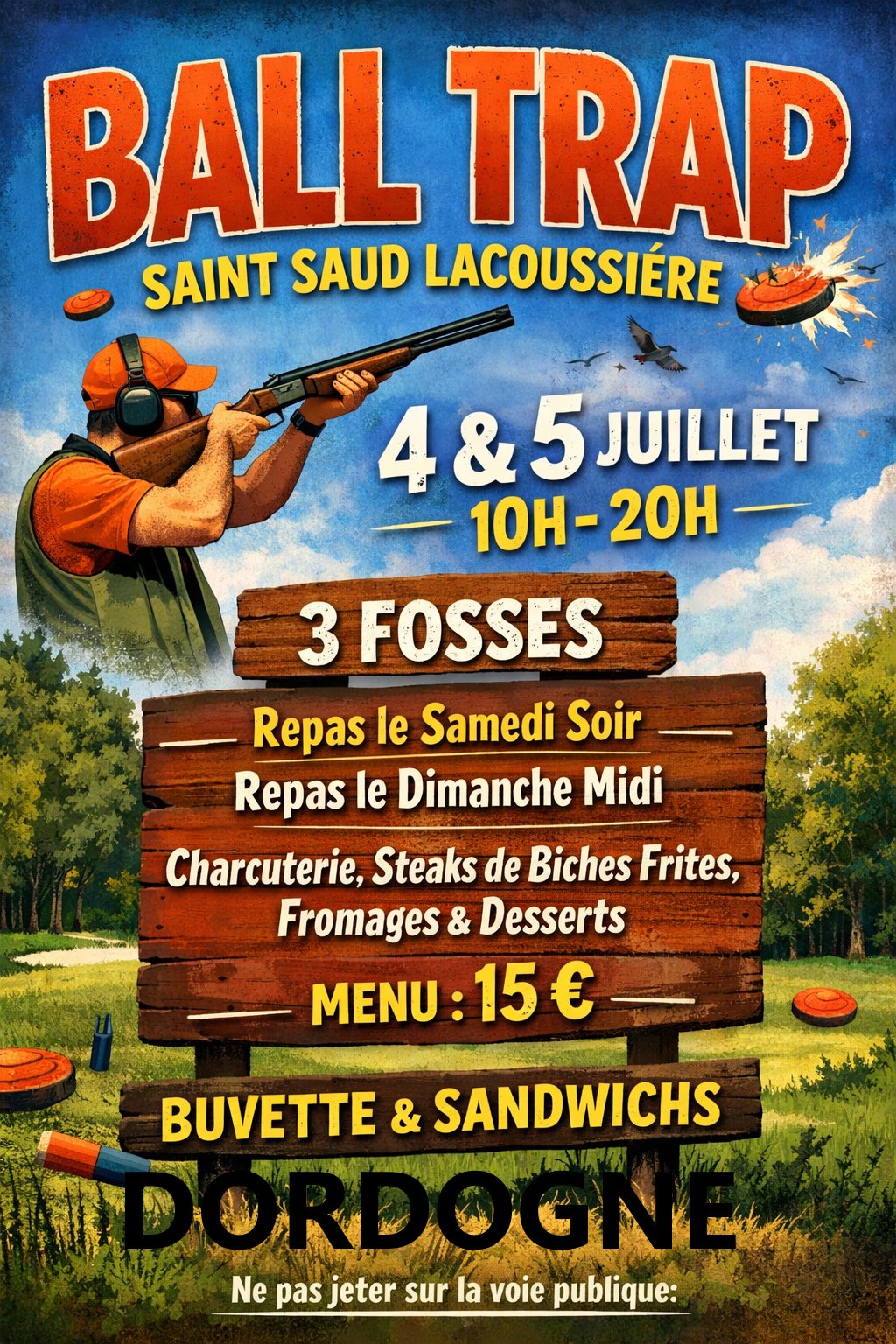 Ball Trap Saint Saud Lacoussière