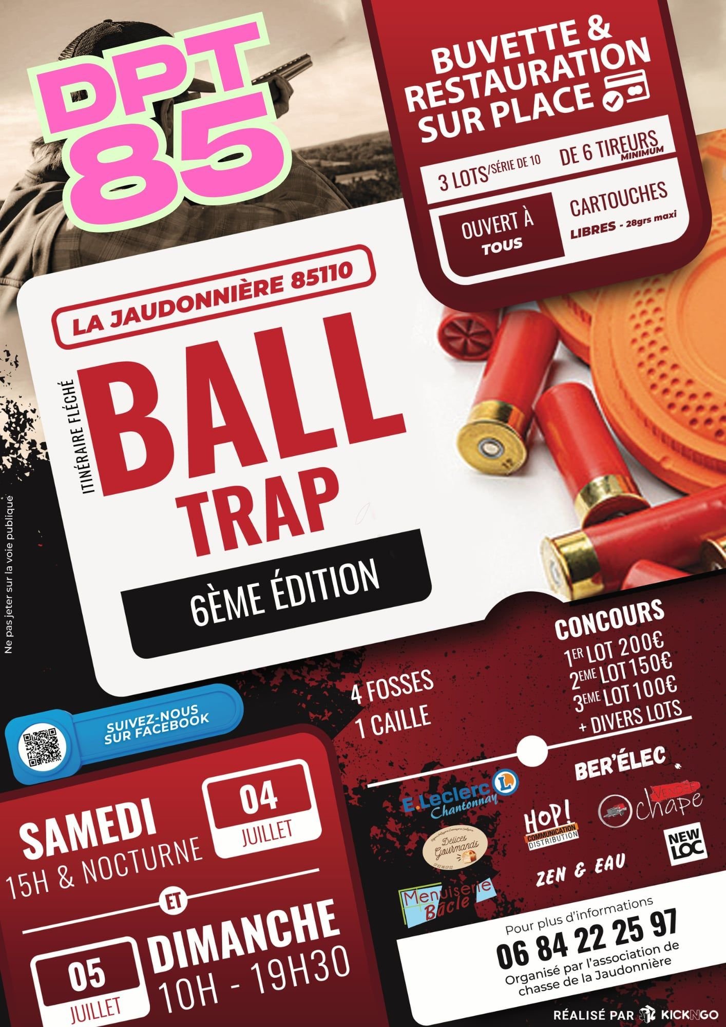 DPT 85 - Ball Trap - La Jaudonnière 85110 - 6ème édition