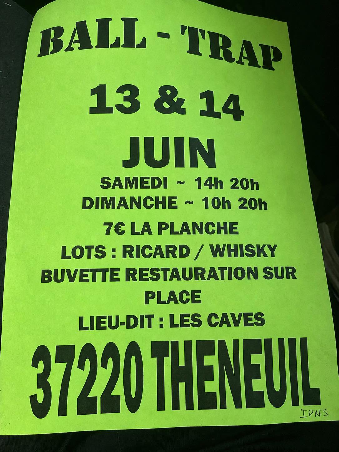 Ball-Trap 13 & 14 Juin