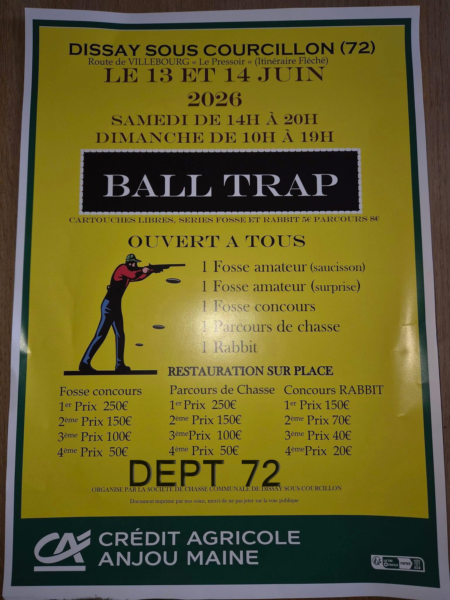 Ball Trap Dissay Sous Courcillon