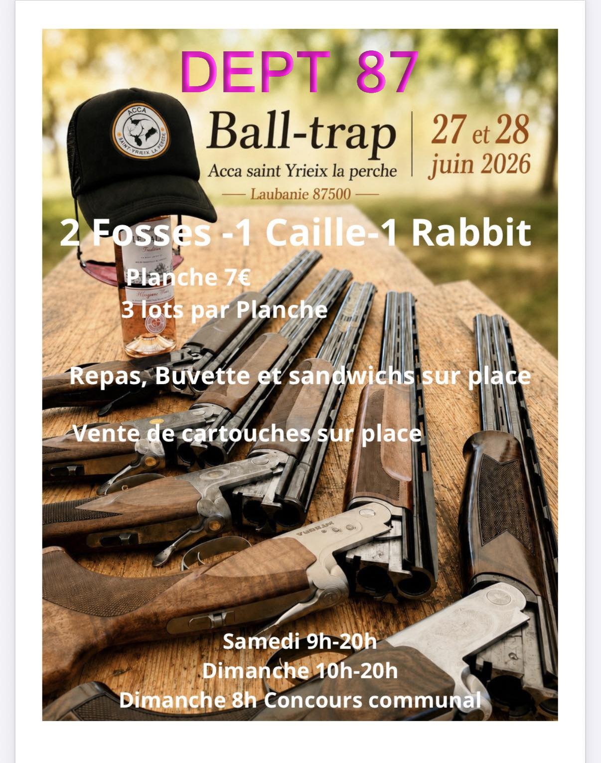Ball-trap Acca saint Yrieix la perche