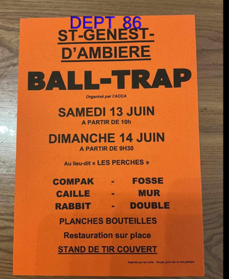 Ball-Trap ACCA St-Genest-d'Ambière