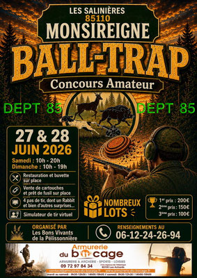 Ball-Trap Concours Amateur - Les Bons Vivants de la Pélissonnière
