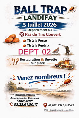 Ball Trap Landifay - Association des Chasseurs Saint-Remy