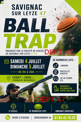 Ball Trap - Société de Chasse de Savignac sur Leyze