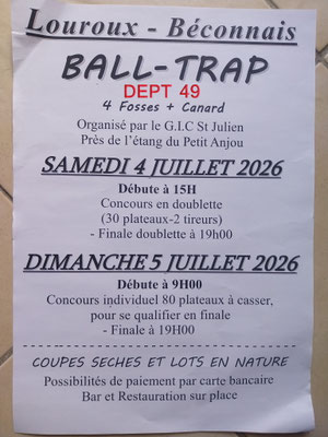 Ball-Trap Louroux-Béconnais - G.I.C St Julien