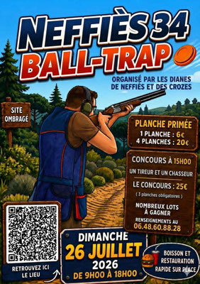 Neffiès 34 Ball-Trap - Les Dianes de Neffiès et des Crozes
