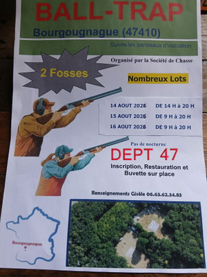 Ball-Trap Bourgougnague - Société de Chasse
