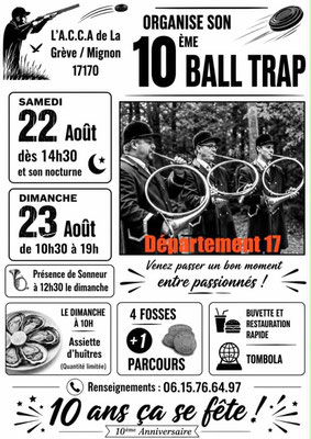 L'A.C.C.A de La Grève / Mignon - 10ème Ball Trap