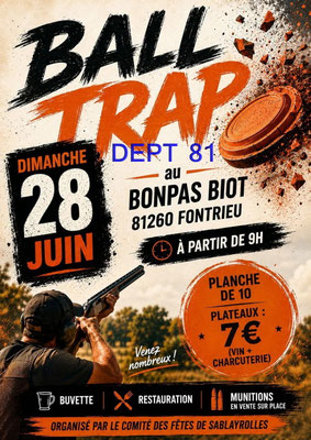 Ball Trap - Comité des fêtes de Sablayrolles