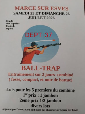 Sud Ouest des Chasseurs de Marcé sur Esves