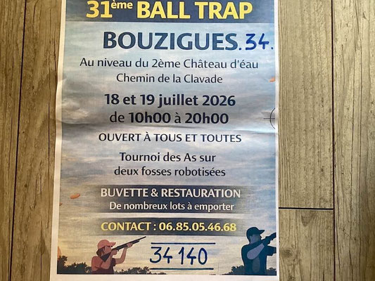 31ème Ball Trap Bouzigues