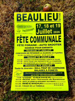 Fête Communale de Beaulieu - Comité des Fêtes