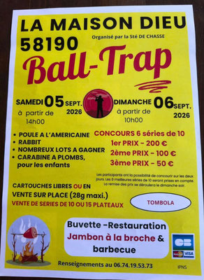 La Maison Dieu - Ball-Trap organisé par la Sté de Chasse
