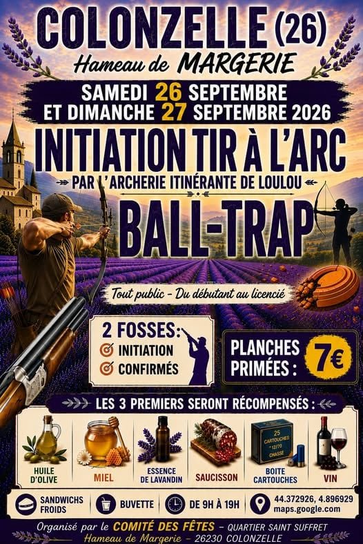 Ball-trap et initiation tir à l'arc de Colonzelle