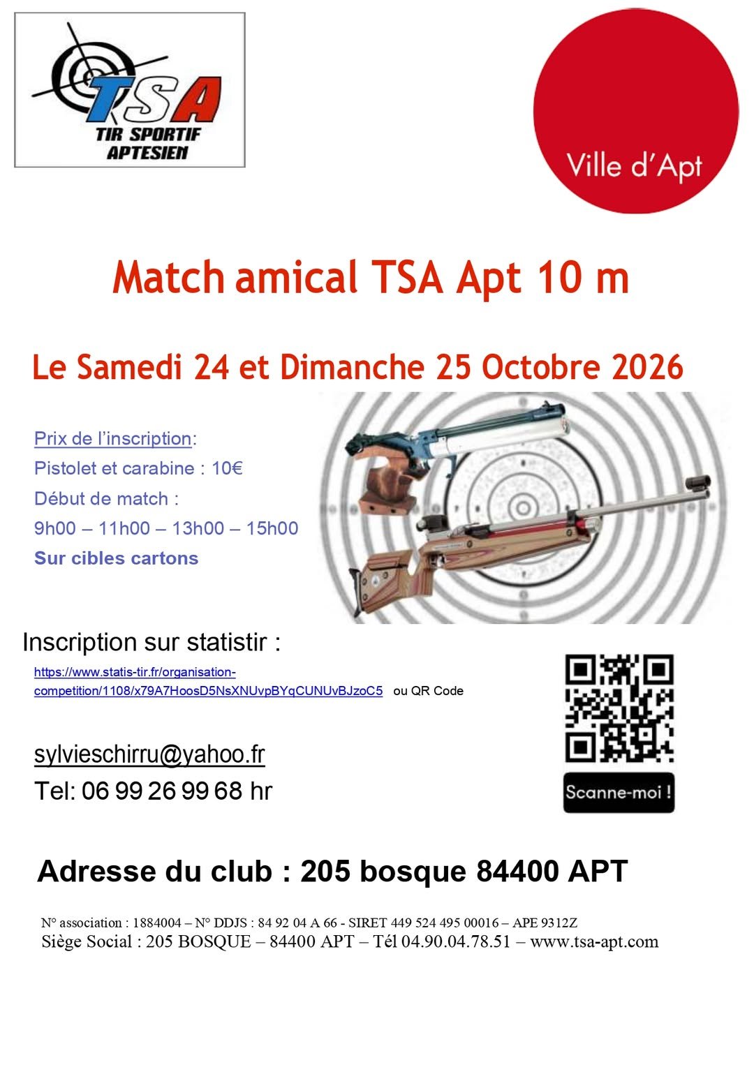 Match amical TSA Apt 10 m