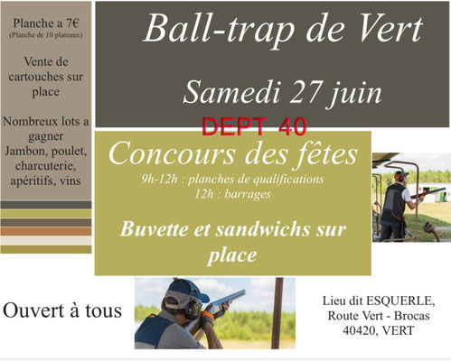 Ball-trap de Vert - Concours des fêtes