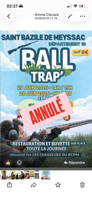 Ball Trap - Les Chasseurs du RCPM